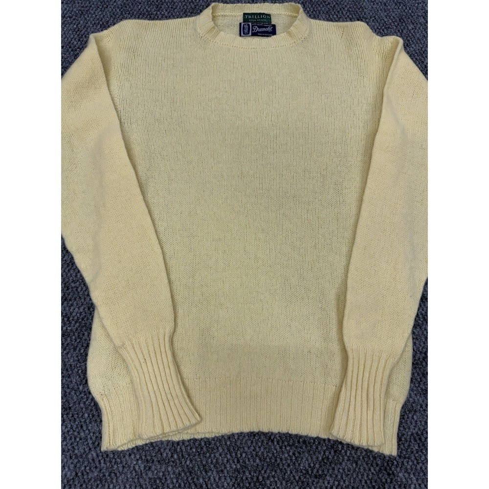 Vintage Drumohr Women's Medium Super Geelong Lambswool Knit Sweater Yellow